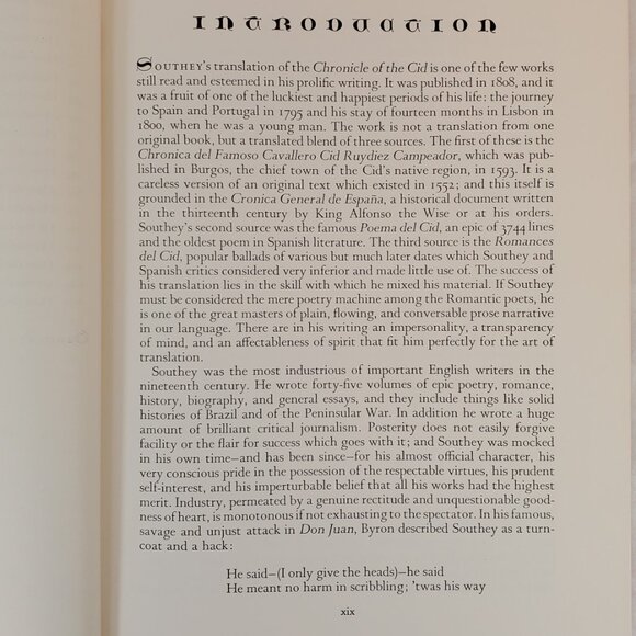 "The Chronicle of the Cid" Hard Cover in Slipcase 1958 by Robert Southey. - Picture 7 of 10